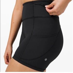 Lululemon Fast and Free 6” Short Black 12